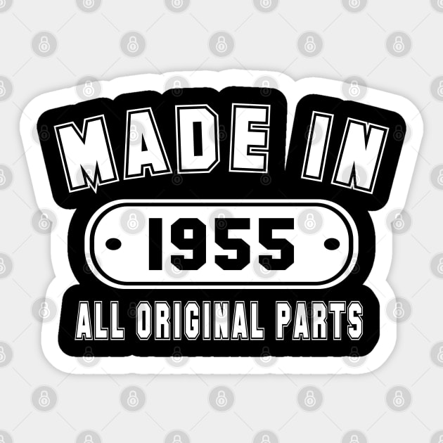 Made In 1955 All Original Parts Sticker by PeppermintClover